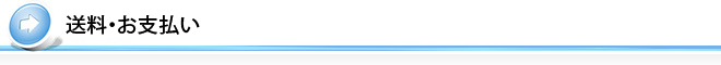 送料・お支払い